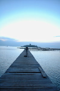 Sunrise at Pulau Tidung, Indonesia.