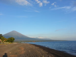 The volcanic beaches of Ahmed, great view, great snorkelling