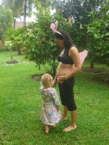 That is me - all 63kg, 86cm waist and 165cm. My daughter Ylvie, insisted on getting in the shot too, only fair considering I was wearing her bunny ears and fairy wings