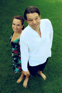 Teacher Anni and her husband, Lutz.