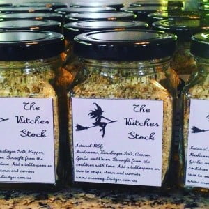The witches stock. Paleo and vegetarian friendly stock. Straight from the Cauldron with love to you.